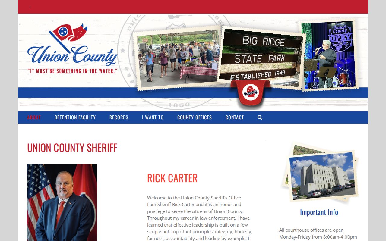 Union County Sheriff source for recent arrests and jail records